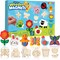 12 Wooden Magnet Creativity Arts & Crafts Painting Kit for Kids(Multicolor)